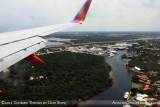 2011 - Secret Woods Park and the New River landscape aerial stock photo