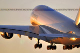 2011 - Lufthansa A380-841 D-AIMC Peking lifting off at Miami International Airport aviation airline stock photo