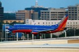 2012 - Southwest Airlines B737-3H4 N650SW landing at TPA aviation airline stock photo