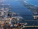 2012 - downtown West Palm Beach, Lake Worth and Palm Beach landscape aerial photo