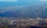 North end of Cape Canaveral (top) and Titusville (bottom) aerial stock photo #7189