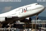 Japan Airlines B747-446 JA8087 airline aviation stock photo #6710C