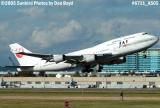 Japan Airlines B747-446 JA8087 airline aviation stock photo #6711
