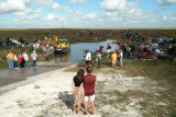 Survivors and families of those who perished in the crash being loaded onto airboats for the trip to the crash site, photo #2879