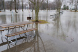 Flooded campground at Lake Loramie