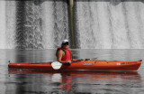 Kayaking at the OShaughnessy Dam on the Scioto River