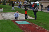 The long jump pit where Sandy set the OAC record