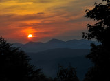 Sunrise over the Smoky Mountains