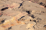 Colored sands in the Makhtesh Hakatan (the small crater), near Dead Sea valley and Arava