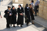Catholic nuns in Palm Sunday procession