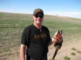 Michael and 1 of his 4 pheasants