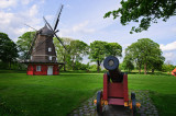 An old gun and windmill in Kastellet