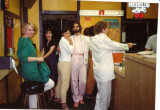  L-R: Helen Oppenheim., unknown, Miwa, Avram, Edward Moore, LA, 80
