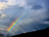 Rainbow In the Clouds. Was Not Raining At The Time