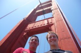 May 21, 2011. Chris and Corey at Golden Gate Bridges South Tower.JPG
