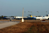 2011 - two Allegiant Airlines MD-80 aircraft at St. Petersburg-Clearwater International Airport stock photo #5600