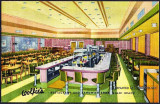 1940s - the interior of Wolfies Restaurant and Sandwich Shop on Miami Beach