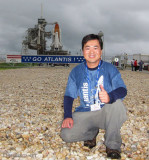 2011 - Ben Wang and the Space Shuttle Atlantis at Launch Pad 39A at Cape Canaveral