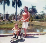 1968 - Carlos Heredia with his mom Inelda Heredia at the old Crandon Park Zoo which many of us loved