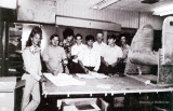 1975 - aviation students and instructor Jim Criswell (3rd from right) at Hialeah-Miami Lakes Senior High School