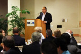 Max Fajardo, retired Aviation Deputy Director, speaking at the Richard H. Dick Judy Celebration of Life luncheon