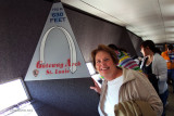 September 2011 - Karen at the top of the Gateway Arch in St. Louis