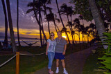 July 2009 - Donna and Don Boyd on the beach at sunset at the Hyatt Regency on Kaanapali Beach, Maui