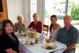 April 2012 - Karen, Esther, Wendy, Lauren Hagar and Jim Hagar at our Easter lunch at Wendy and Jim's home