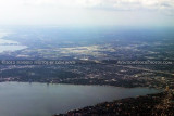 May 2012 - Davis Island (foreground) and Tampa aerial landscape stock photo