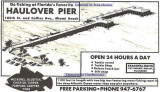 1960's - advertisement for Haulover Pier