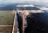 1974 or 1975 - aerial view looking south at the Miami-Hollywood Dragway and the Sportatorium on Hollywood Boulevard