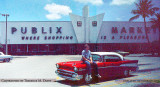 1976 - Terrence M. Duffy sitting on his 1957 Chevy in front of Publix #85 on Palm Springs Mile in Hialeah