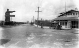 1922 - Hialeah welcome sign on County Road (later Okeechobee Road) and 1st Street