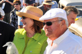 Awardees Helen and Jack Nethercutt, with Bruce Meyer just behind Jack (BR, CR)
