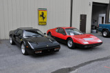 1980s Ferrari 328 GTB, left, and 1974 Ferrari 365 GT4 BB (3707)