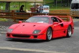 Late 1980s or early 1990s Ferrari F40, leaving the show (3632)