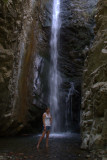Posing At A Waterfall