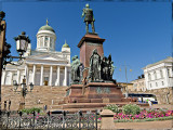 The statue of Emperor Alexander II at Helsinki Square