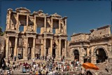 Built about 120 A.D. for Julius Celsus by his son as a monumental tomb,  The Library of Celsus was excavated in 1904