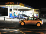 2007 Honda Civic outside a Maxol