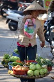 fruit vendor in Hanoi, Vietnam