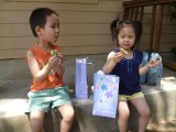 跳舞學校門口吃點心