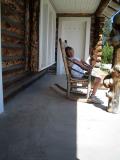porch of the old ranger station