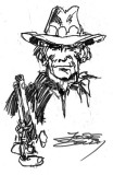 Jose Delbo drew this Jonah Hex at the Miami SuperCon 2010