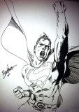 Brad Walker pen & inked this Wonderful Gil Kane rendition of SuperMan cover he did -  at Miami SuperCon 2011 ...