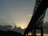 Sunset at the Bridge of the Americas (1663X)