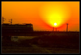 Sunset and a Train