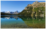 Autumn at Lake OHara - Cathedral Mountain & Wiwaxy Peaks