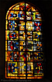 Leaded glass window in the Church of Saint Nicholas