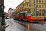 one snow flake and even the trams come out with a plough